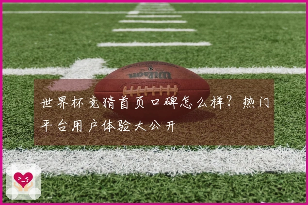 世界杯竞猜首页口碑怎么样？热门平台用户体验大公开